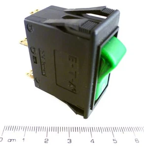 Disyuntor E-T-A 3120-F551-H7T1-W19DB4 12A 250VAC DPCO encendido/apagado OM0293H - Imagen 1 de 5