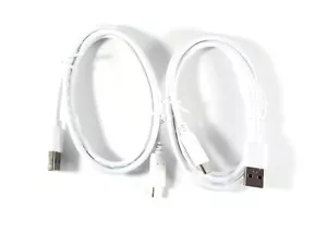 USB C to USB A White Premium Charging Data Cable 2 PACK 3Ft 1M USA SELLER 56k - Picture 1 of 6