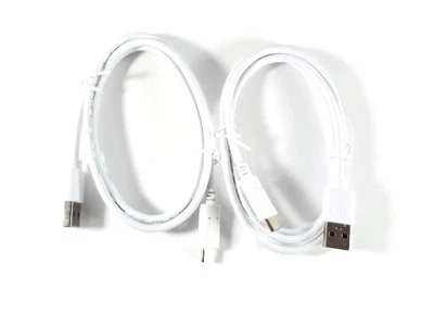 USB C to USB A White Premium Charging Data Cable 2 PACK 3Ft 1M USA SELLER  56k - Image 1 of 4