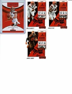 Contenders Football Cleveland Browns 2018 (3) tarjetas base + Roy Baker Mayfield - Imagen 1 de 1