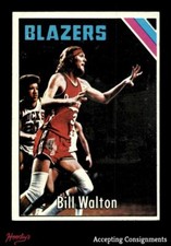 1975-76 Topps #77 Bill Walton EX-MT TRAIL BLAZERS