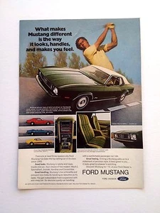 Ford Mustang 1973 Oldtimer Original Print Werbung Auto Car Golf - Bild 1 von 2