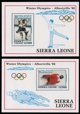 Sierra Leone 1992 - Mi-Nr. Block 199-200 ** - MNH - Olympia Albertville