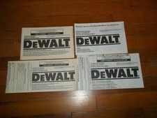 DEWALT Tool & Workshop Manuals & Guides for sale | eBay