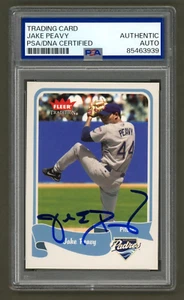 Jake Peavy Signed 2004 Fleer Tradition Card #264 (PSA) San Diego Padres Auto - Picture 1 of 2