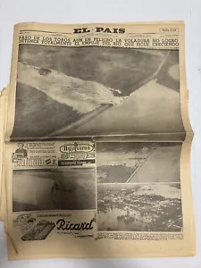 Vintage 1959 EL PAIS Uruguay Foreign Newspaper Complete Uruguay Flood Print Ads - Picture 1 of 23