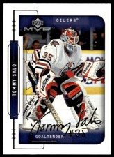 1999-00 Upper Deck MVP SILVER SCRIPT Tommy Salo Edmonton Oilers #80