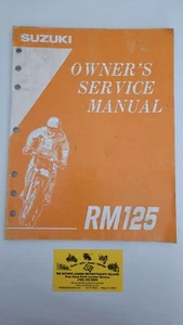 Used 1995 Suzuki RM125 Motorcycle Service Manual 99011-43D53-03A OEM - Picture 1 of 4
