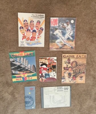 1994 Cleveland Indians Game Face Magazines, Golf shirt, Etc - Image 1 of 2