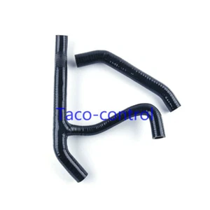 Black silicone radiator coolant hose for 07-11 Polaris Outlaw MXR 450/525/525S - Foto 1 di 8