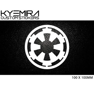Star Wars Galactic Empire 100mm Vinyl Decal/Sticker Select your own colour KCS - Picture 1 of 20