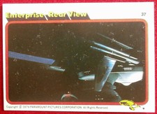 STAR TREK - MOVIE - Card #37 - ENTERPRISE REAR VIEW - TOPPS 1979