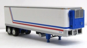 DCP white red/blue Great Dane 40ft tandem reefer trailer 1/64 no box - Picture 1 of 4