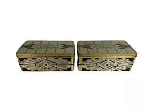 Yu-Gi-Oh 2019 Gold Sarcophagus Tin Only: NO CARDS/Marks/discolored/dents 2-PACK - Picture 1 of 17