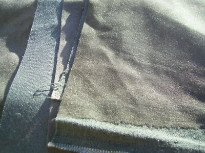 Reststück Stoffrest Microfaser Suedine Samt-samtig - grau fester Rücken 94x148 - Bild 1 von 4