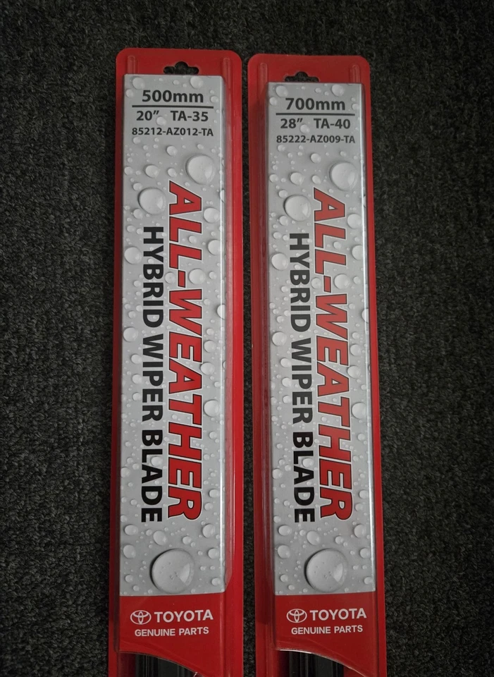 2011-2019 Sienna Genuine Toyota Front Wiper Blade Set 1L 1F - Image 1 of 3