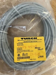 Turck RK 4.5T-10/S90 Cordset, 5 Pin Female To Bare Wire, 10 Meters - Picture 1 of 2
