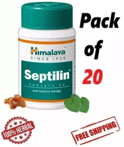 Himalaya Septilin Tablets For Immunity Boosts Herbal 20 Box FREE SHIP 2027 EXP - Picture 1 of 9
