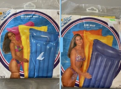 Vintage The Wet Set Air Mat & Glossy Mat  1994 Lot Of 2 New 72” X 27” Intex - Image 1 of 4