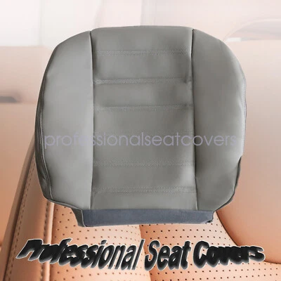 Driver Bottom Seat Cover Leather Fit For 03 2004 2005-2007 Hummer H2 Pewter Gray - Image 1 of 4