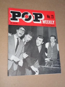 Pop Weekly 1st Series No.23 1963 Shadows cover (Multi Hand Signed) - Picture 1 of 4