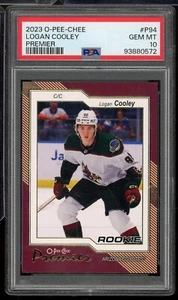 2023-24 O-Pee-Chee OPC Premier #P94 Logan Cooley PSA 10 - Picture 1 of 2