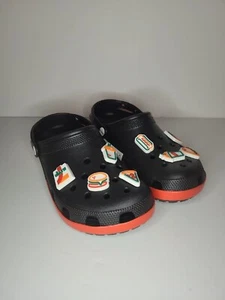 Crocs Classic X 7-Eleven Men's Size 11 Clogs Black Orange Exclusive 7-11 New - Picture 1 of 10