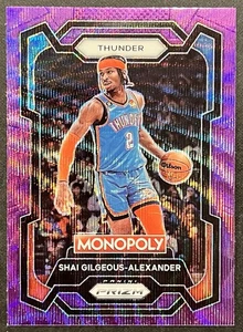 2023-24 Panini Prizm Monopoly - Shai Gilgeous-Alexander #61 Purple Wave Prizm - Picture 1 of 2
