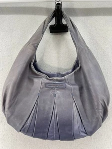 Bolso de Mano Christopher Kon Cresent Suave Púrpura Grande Hobo Cuero Cartera de Hombro - Imagen 1 de 14