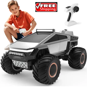 INGQU® 1:8 Big Cybertruck Toy, XXX-Large Alloy Remote Control Cyber Truck, - Picture 1 of 6