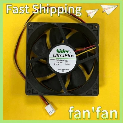 1PCS NIDEC T92T12MHA7-53 J811 DC 12V 9025 0.14A 90*90*25MM 3-wire silent coolin# - Image 1 of 2