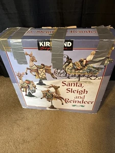 Weihnachtsmann, Schlitten, Rentier Kirkland Signature #266018 Vintage komplett mit Box - Bild 1 von 16