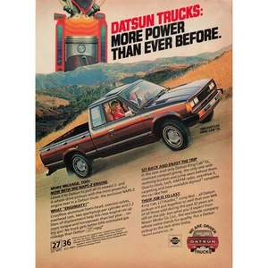 1981 Datsun Trucks More Power Than Ever Before Advertisement - Picture 1 of 1