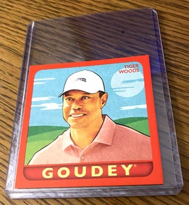 Tiger Woods 2025 Upper Deck Goodwin Champions "RED" Mini #G-2 Rosso 1/1933 Goudey - Foto 1 di 2