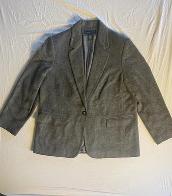Blazer gris mezcla lana Preston & York para mujer talla 14 Foto 1 de 4