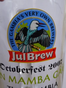 Julbrew Banjul Gambia Breweries 'Oktoberfest 2007' 0.5 Litre Glass - Picture 1 of 7