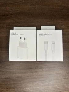 Cargador iphone Original Usb-C Tipo C Apple 20w + Cable 1M Carga Rápida - Imagen 1 de 2