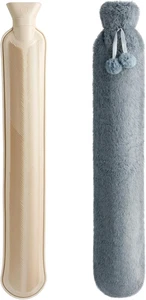 Homealexa Lange Wärmflasche Mit Weichem Bezug 2 Liter, Hot Water Bottle Bettflas - Bild 1 von 12
