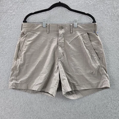 Abercrombie & Fitch Men Shorts 33 Gray Cotton Nylon Chino A&F All Day Short - Image 1 of 4