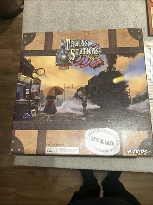 Trains and Stations Board Game by Eric M. Lang Wizkids 2013 Edition Unused RARE - Image 1 of 4