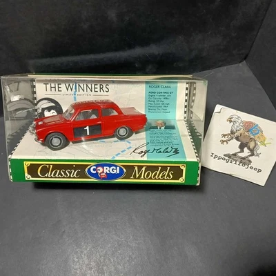 Modellino Corgi Ford Cortina GT Roger Clark originale scala 1:43 rossa - Immagine 1 di 4