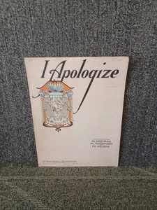 Vintage I Apologize Noten - Bild 1 von 1