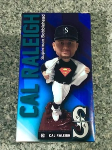CAL RALEIGH “Superman" Bobblehead - 2023 Mariners DC Night - NIB - RARE - Picture 1 of 5
