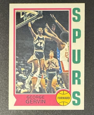 George Gervin 1996-97 Topps Stars Rookie Reimpresión #18 - San Antonio Spurs Foto 1 de 2