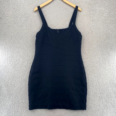 Express Dress 女式大号黑色绷带紧身无袖迷你弹力针织 — 第 1/4 张图片