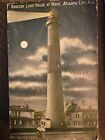 c1914 Absecon LightHouse at Night, Atlantic City, New Jersey Antique Postcard