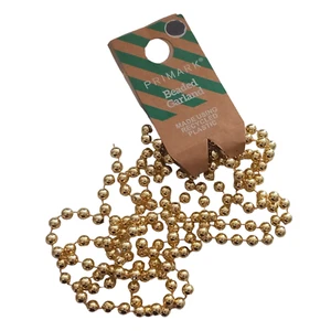 Primark Garland Gold Beaded String Beads Decoration Party Wedding Table Shine - Bild 1 von 24