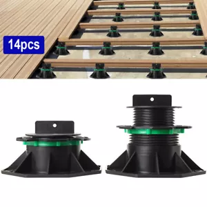 Confezione 14 Supporti Regolabili Deck Piedistallo Base Supporto 2,76"-5,51" - Foto 1 di 8