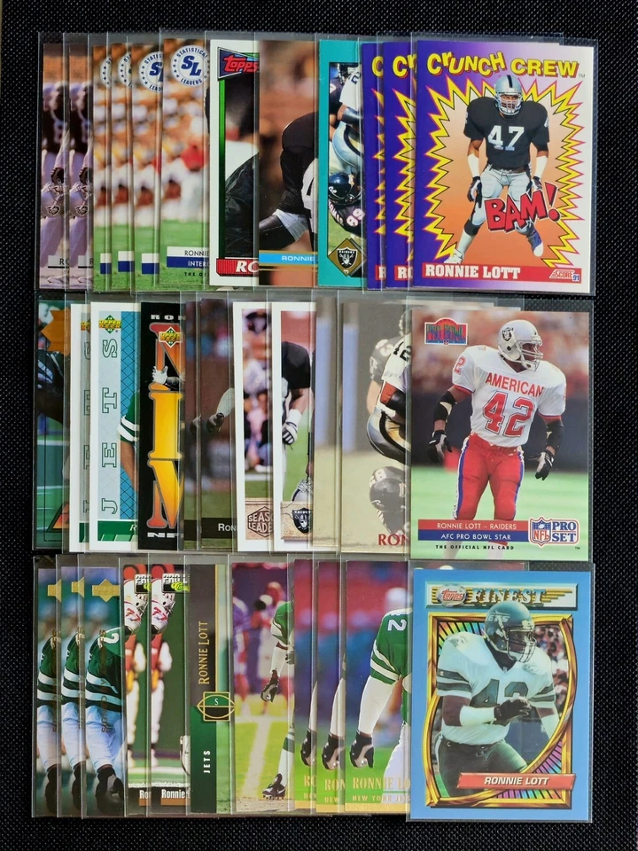 Ronnie Lott Inserts Premiums Base Pick Your Card & $ave Raiders | Jets - Image 1 of 1