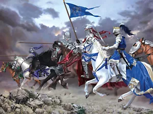 KNIGHTS CHARGE by Nene Thomas - SunsOut 1000 piece FANTASY puzzle - NEW - Picture 1 of 1